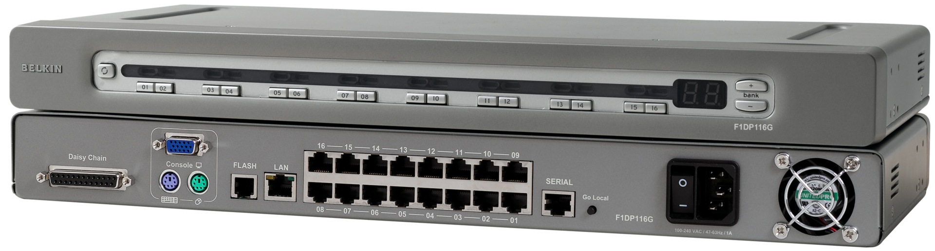 Belkin OmniView SMB IP 1x16 CAT5 KVM Switch *w/Serial Control
