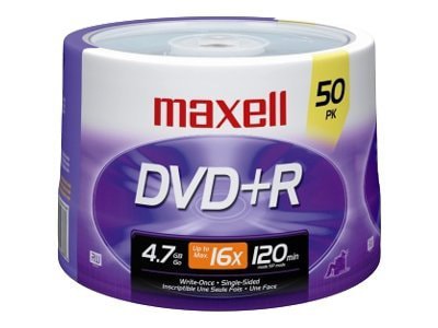 Maxell - DVD+R x 50 - 4.7 GB - storage media