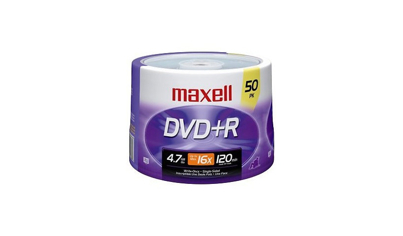 Maxell - DVD+R x 50 - 4.7 GB - storage media