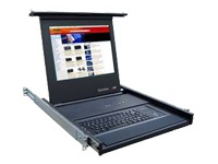 Rose RackView 1U KVM Drawer with 15" LCD Fold Forward