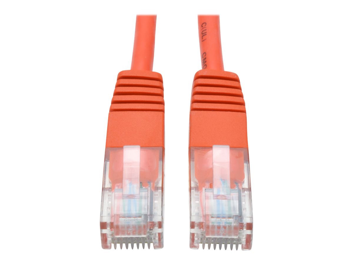 Tripp Lite 14ft Cat5e / Cat5 350MHz Molded Patch Cable RJ45 M/M Orange 14' - patch cable - 14 ft - orange