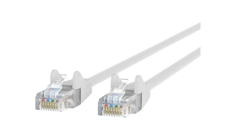 Belkin Cat6 1ft White Ethernet Patch Cable, UTP, 24 AWG, Snagless, Molded, RJ45, M/M, 1'