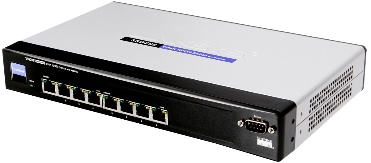 Cisco SRW208 8-port 10/100 Ethernet Switch - WebView