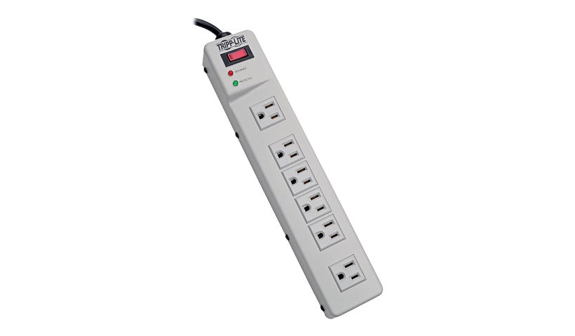 Tripp Lite Surge Protector Strip 120V Right Angle 6 Outlet Metal 6ft Cord