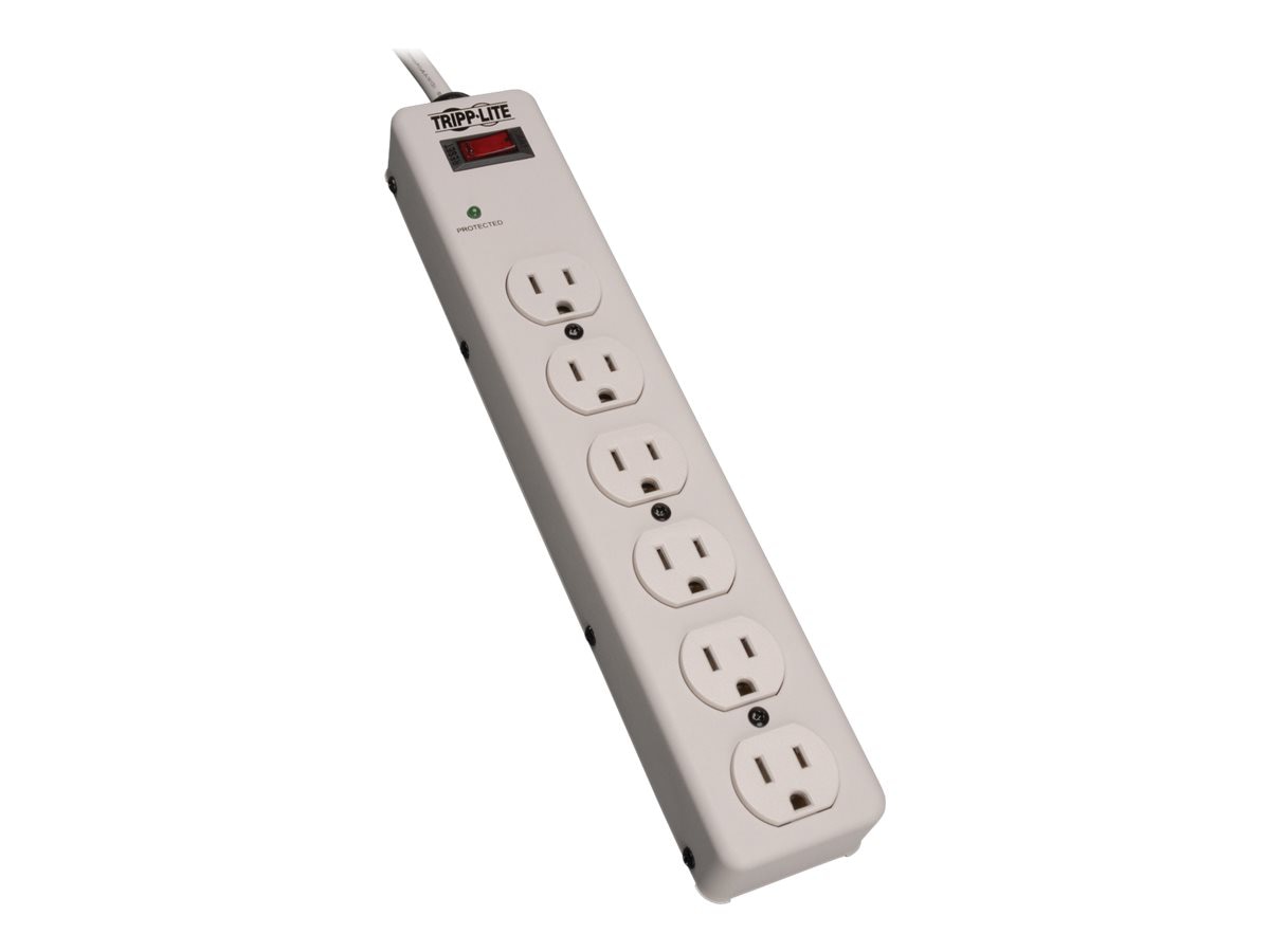 Tripp Lite Surge Protector Power Strip 120V 6 Outlet Metal 6' Cord 900 Joule - surge protector