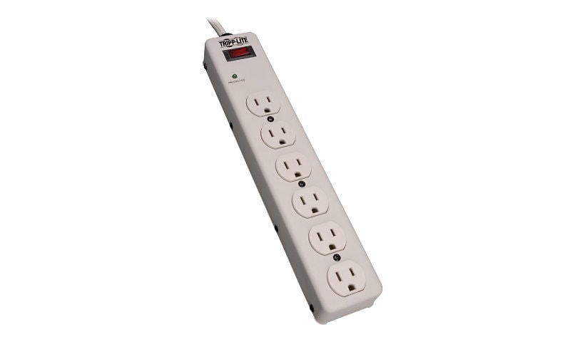 Tripp Lite Surge Protector Power Strip 120V 6 Outlet Metal 6' Cord 900 Joule - surge protector