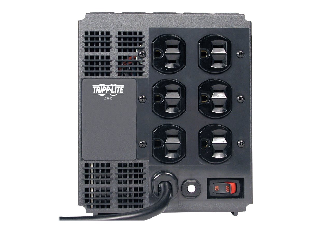 Thumbnail 2 of 6 for Eaton Tripp Lite Series 1800W Line Conditioner w/ AVR / Surge Protection 120V 15A 60Hz 6 Outlet 6ft Cord Power