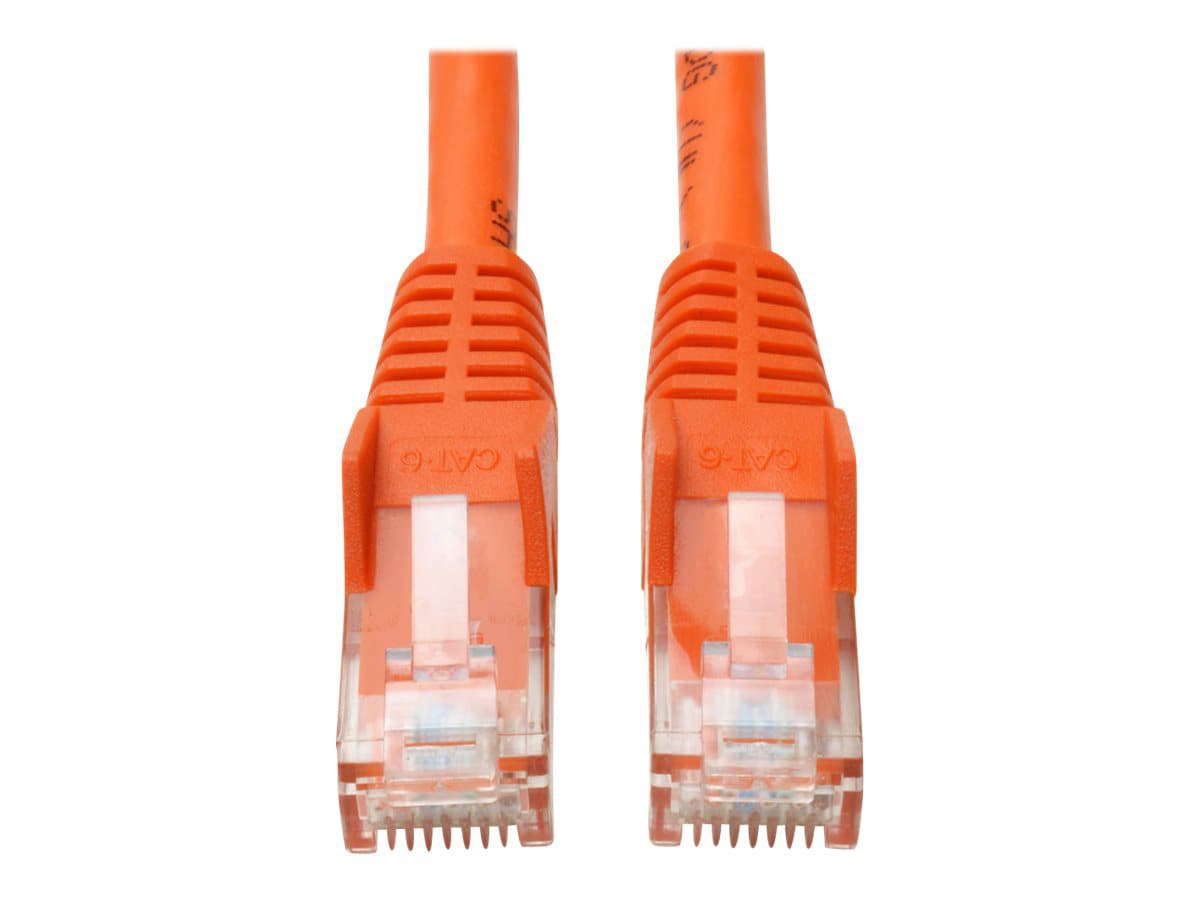 Tripp Lite 5ft Cat6 Gigabit Snagless Molded Patch Cable RJ45 M/M Orange 5'