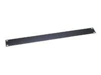 Middle Atlantic 1RU Blank Rack Panel - Steel Blank Panel - Flat Black Powder Coat - 12 Pack