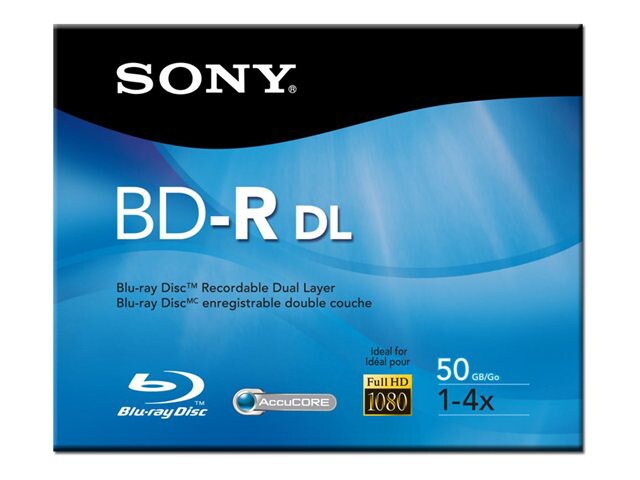 Sony 50GB Blu-ray Dual Layer Recordable Disk