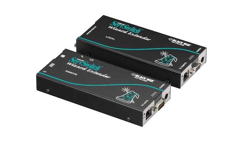 Black Box ServSwitch Wizard Extender Single-Access Serial Kit with Bidirect
