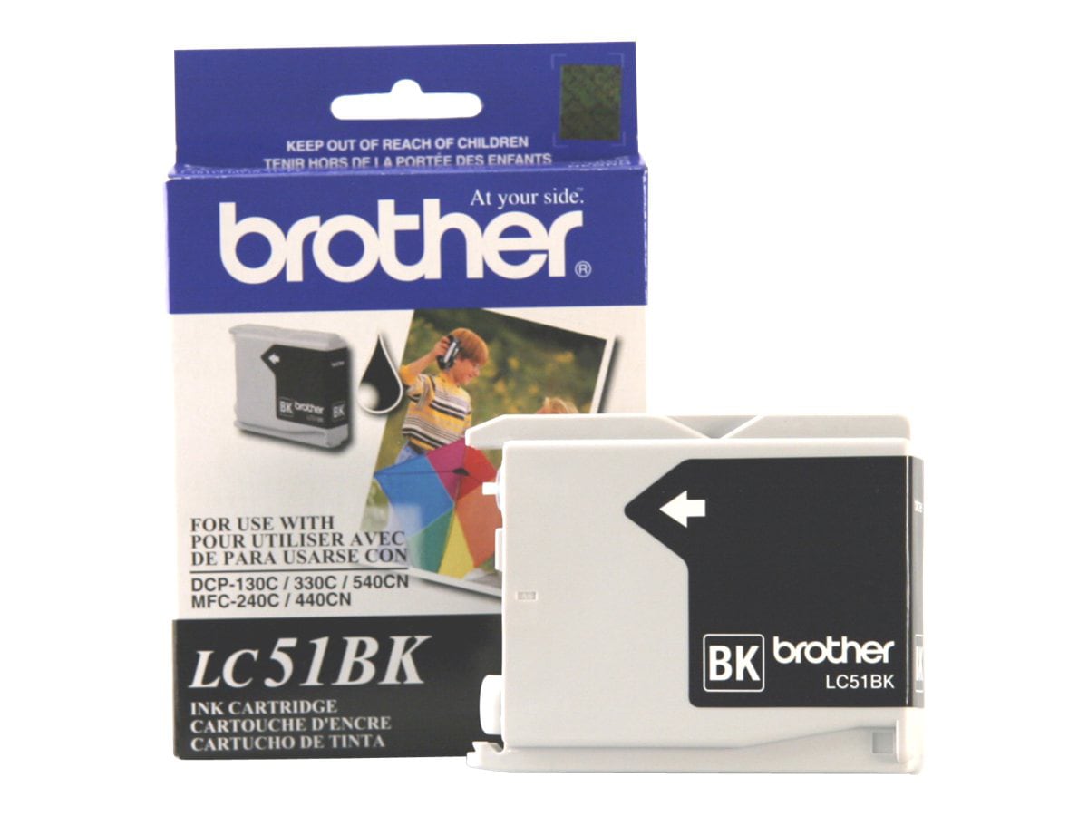 Brother LC51BK - black - original - ink cartridge