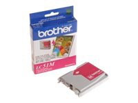 Brother LC51M - magenta - original - ink cartridge