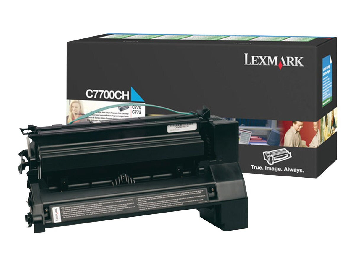 Lexmark Return Program C7700CH Hi-Yield Cyan Toner Cartridge