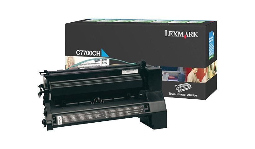 Lexmark Return Program C7700CH Hi-Yield Cyan Toner Cartridge