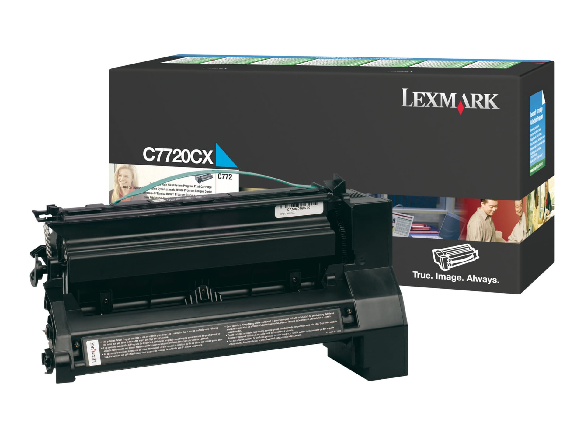 Lexmark Return Program C7720CX Extra Hi-Yield Cyan Toner Cartridge