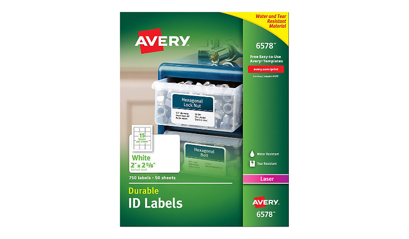 Avery Permanent I.D. Labels