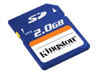 Kingston flash memory card - 2 GB - SD
