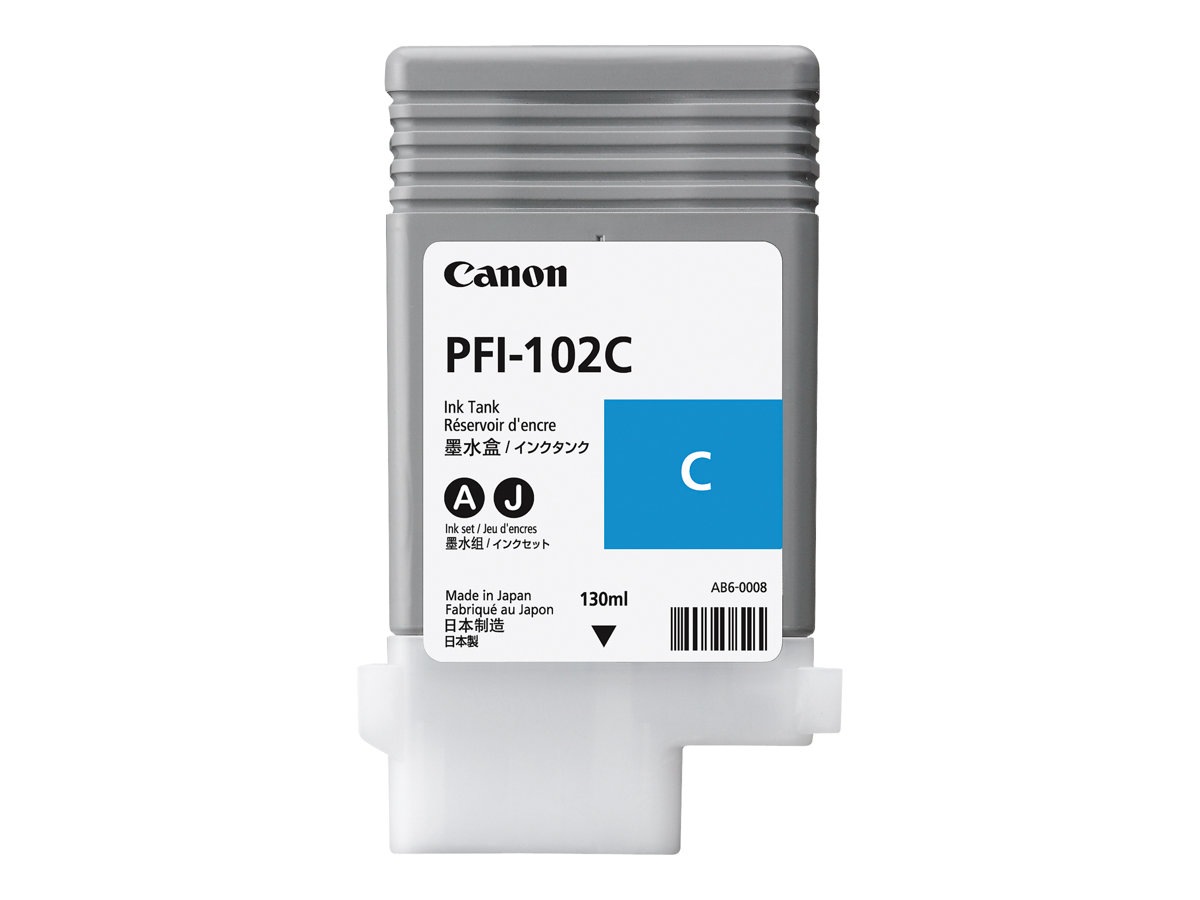 Canon LUCIA PFI-102 C - cyan - original - ink tank