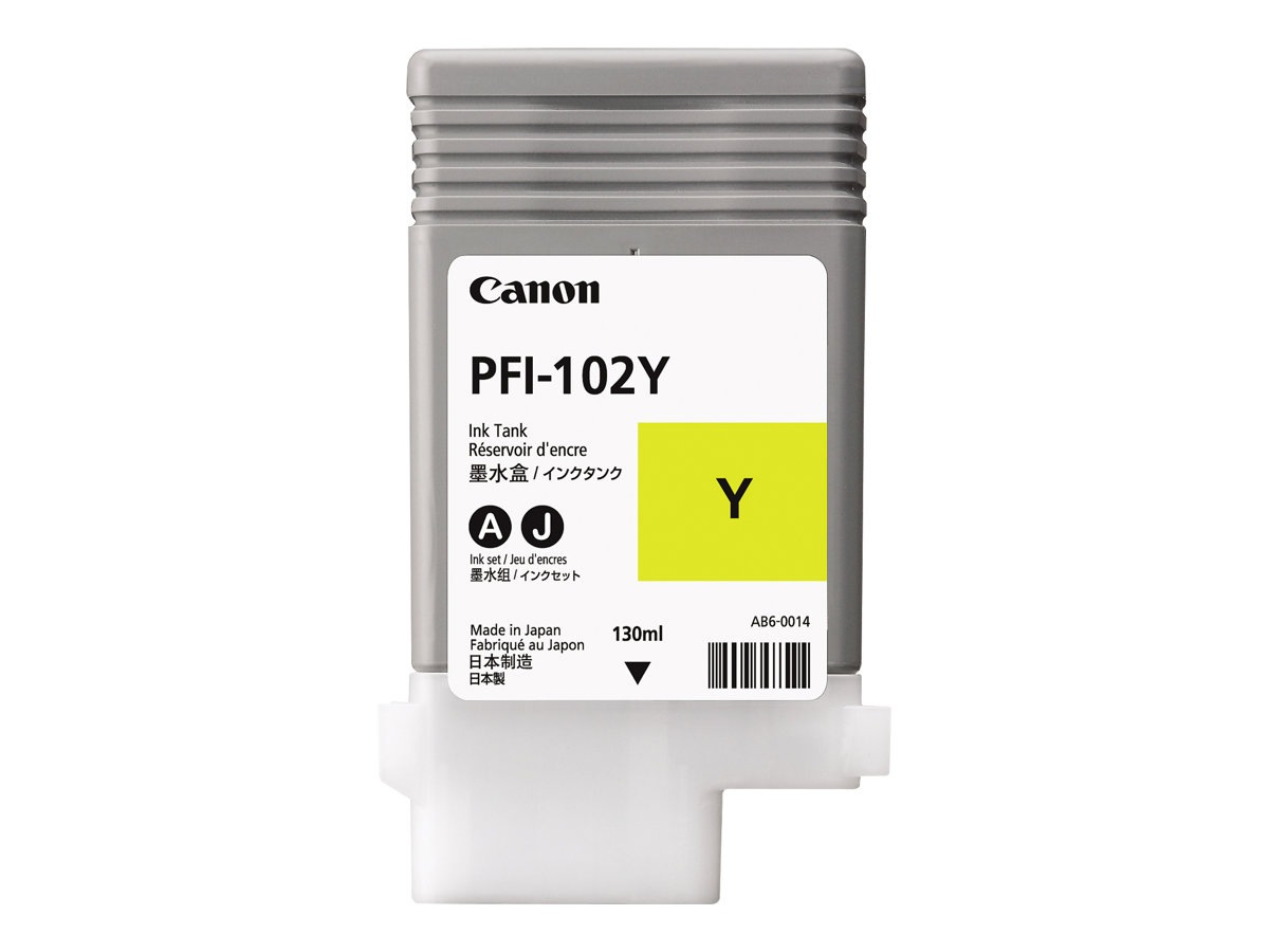 Canon LUCIA PFI-102 Y - yellow - original - ink tank