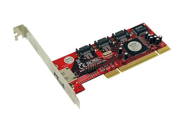 Addonics ADSA3R5-E - storage controller (RAID) - SATA 3Gb/s / eSATA 3Gb/s - PCI/66 MHz