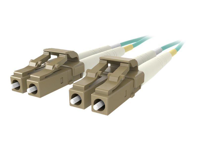 Belkin 1M Fiber Optic Cable; 10GB Aqua Multimode LC/LC Duplex, 50/125 OM3 - patch cable - 1 m - aqua