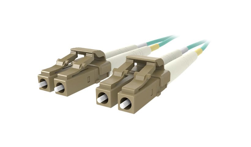 Belkin 1M Fiber Optic Cable; 10GB Aqua Multimode LC/LC Duplex, 50/125 OM3 - patch cable - 1 m - aqua
