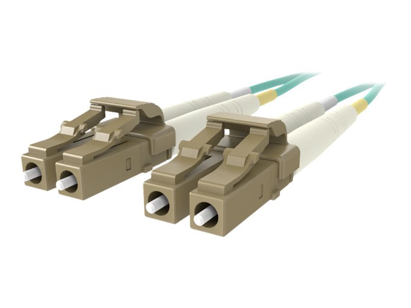 Belkin 3M Fiber Optic Cable; 10GB Aqua Multimode LC/LC Duplex, 50/125 OM3 - patch cable - 3 m - aqua