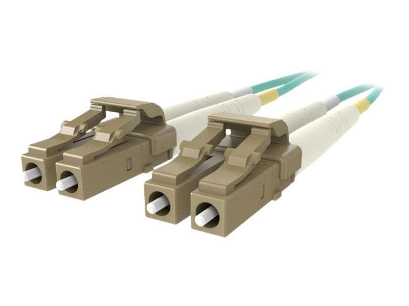 Belkin 5M Fiber Optic Cable; 10GB Aqua Multimode LC/LC Duplex, 50/125 OM3 - patch cable - 5 m - aqua