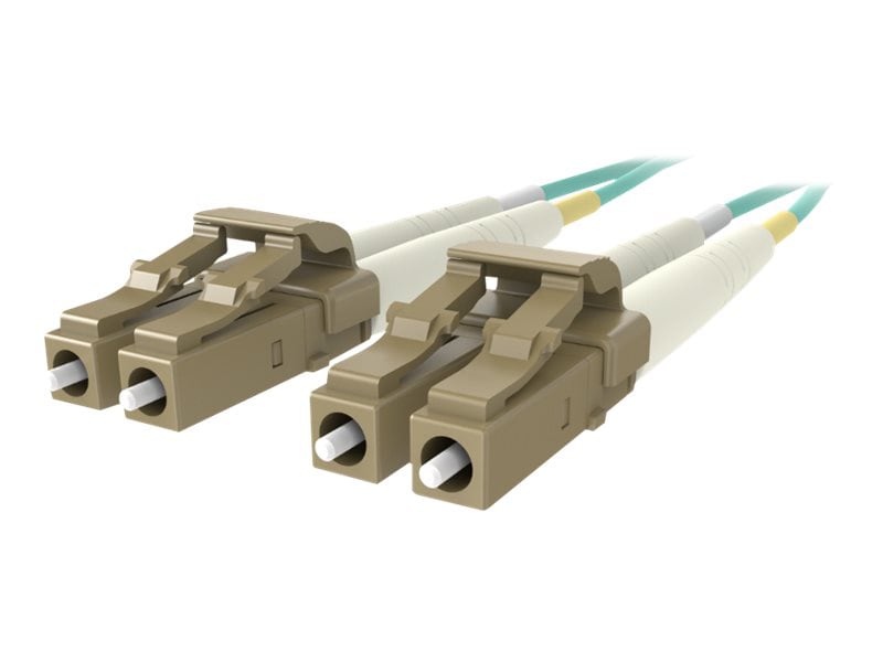 Belkin 10M Fiber Optic Cable; 10GB Aqua Multimode LC/LC Duplex, 50/125 OM3 - patch cable - 10 m - aqua