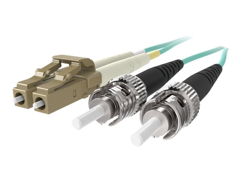 Belkin 1M Fiber Optic Cable; 10GB Aqua Multimode LC/ST Duplex, 50/125 OM3 - patch cable - 1 m - aqua
