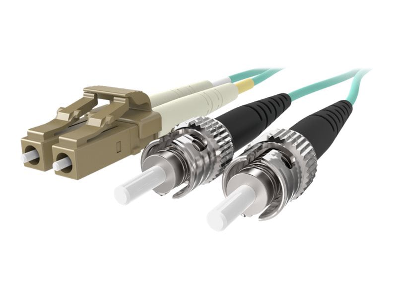 Belkin 3M Fiber Optic Cable; 10GB Aqua Multimode LC/ST Duplex, 50/125 OM3 - patch cable - 3 m - aqua