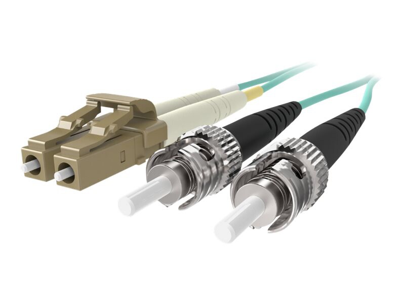Belkin 5M Fiber Optic Cable; 10GB Aqua Multimode LC/ST Duplex, 50/125 OM3 -