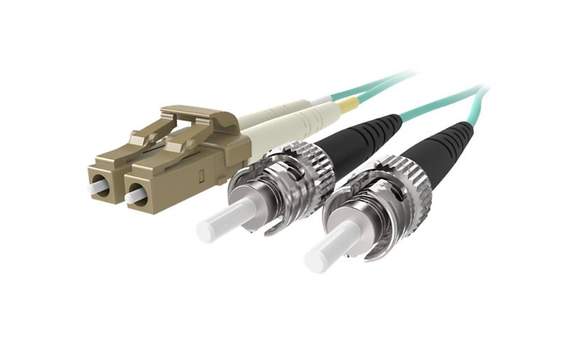Belkin 5M Fiber Optic Cable; 10GB Aqua Multimode LC/ST Duplex, 50/125 OM3 - patch cable - 5 m - aqua