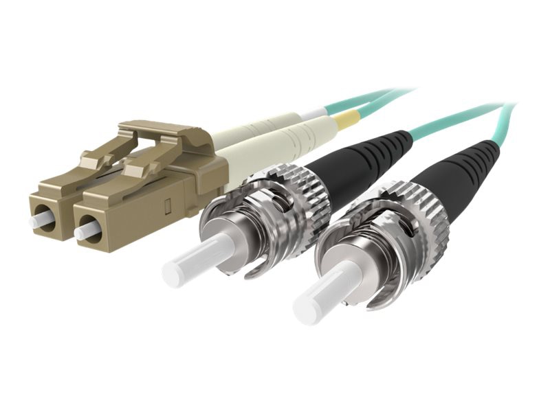 Belkin 10M Fiber Optic Cable; 10GB Aqua Multimode LC/ST Duplex, 50/125 OM3 - patch cable - 10 m - aqua