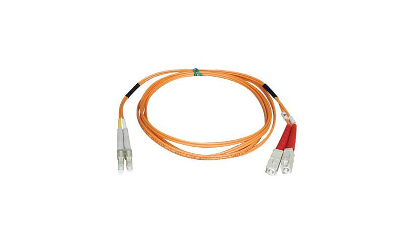 Eaton Tripp Lite Series Duplex Multimode 50/125 Fiber Patch Cable (LC/SC), 5M (16 ft.) - patch cable - 5 m - orange