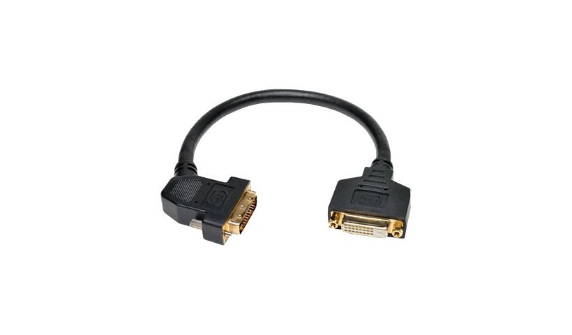 Tripp Lite 1ft DVI Dual Link Digital Extension Adapter Cable 45 Degree Left Plug DVI-D M/F 1' - DVI extension cable - 1