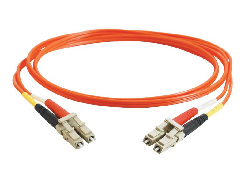 C2G 3m LC-LC 62.5/125 OM1 Duplex Multimode PVC Fiber Cable - Orange