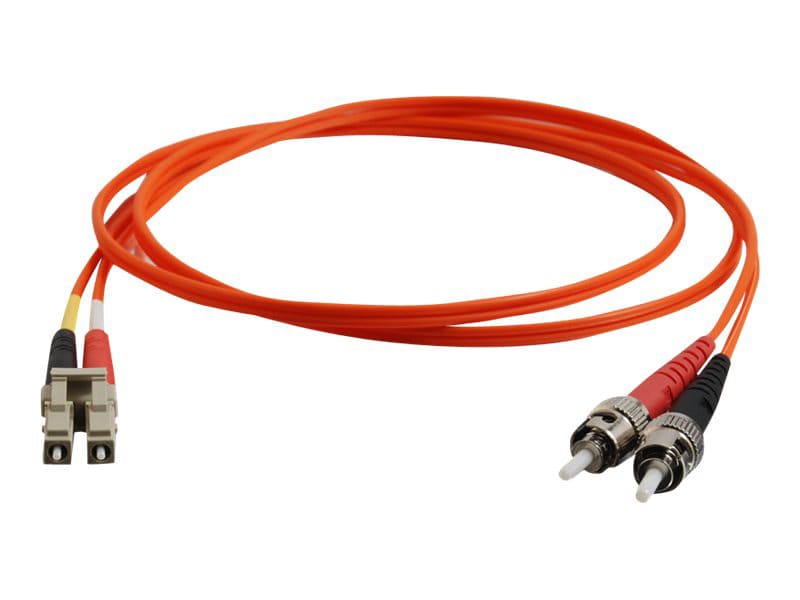 C2G 2m LC-ST 62.5/125 Duplex Multimode OM1 Fiber Cable - Orange - 6ft - patch cable - 2 m