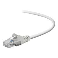 Belkin Cat5e/Cat5 1ft White Snagless Ethernet Patch Cable, PVC, UTP, 24 AWG, RJ45, M/M, 350MHz, 1'