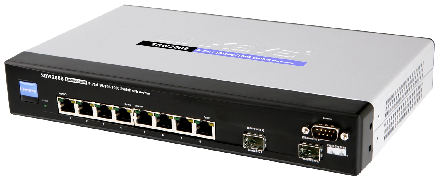 Cisco SRW2008 8-port Gigabit Switch - WebView
