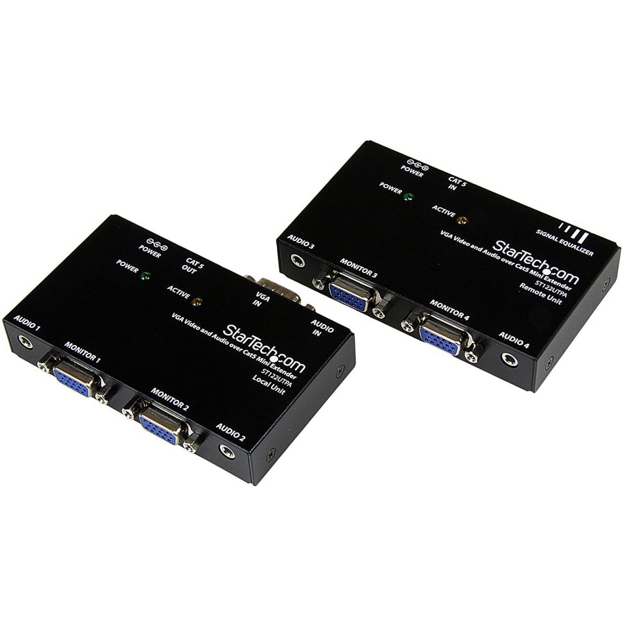 StarTech.com VGA Video Extender over Cat 5 with Audio up to 150 m
