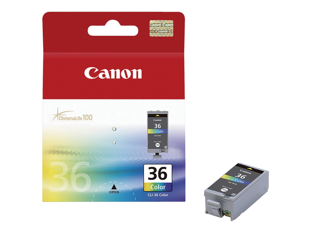 Canon CLI-36 Color - color (cyan, magenta, yellow, black) - original - ink cartridge