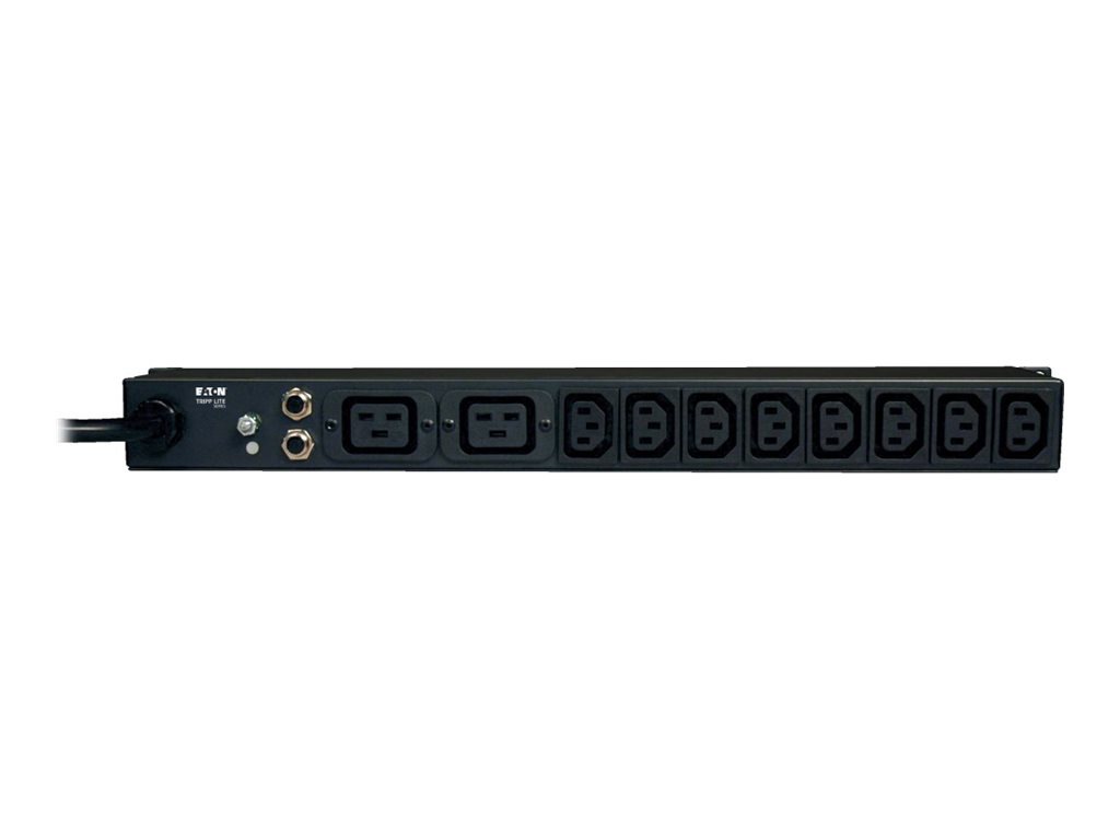 Thumbnail 3 of 5 for Eaton Tripp Lite Series PDU Basic 100V-240V 1.6/3.8kW 16A 12 C13; 2 C19 C20 1URM / 0URM - horizontal rackmount - power