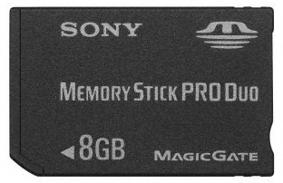 Sony flash memory card - 8 GB - MS PRO DUO