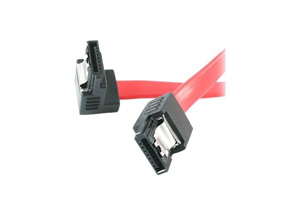 StarTech.com 24in Latching SATA to Right Angle SATA Serial ATA Cable - SATA cable - 61 cm