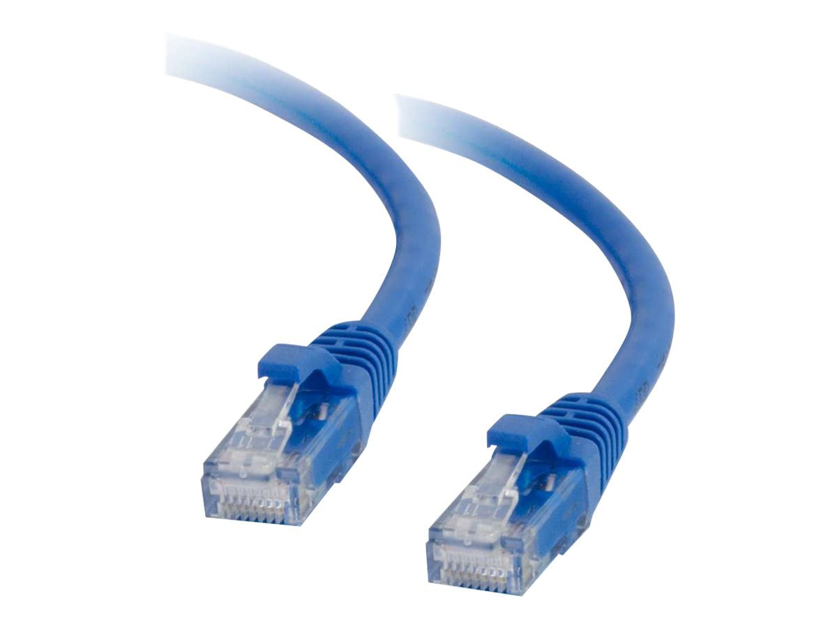 C2G 10ft Cat5e Snagless Unshielded (UTP) Ethernet Cable - Cat5e Network Patch Cable - PoE - Blue