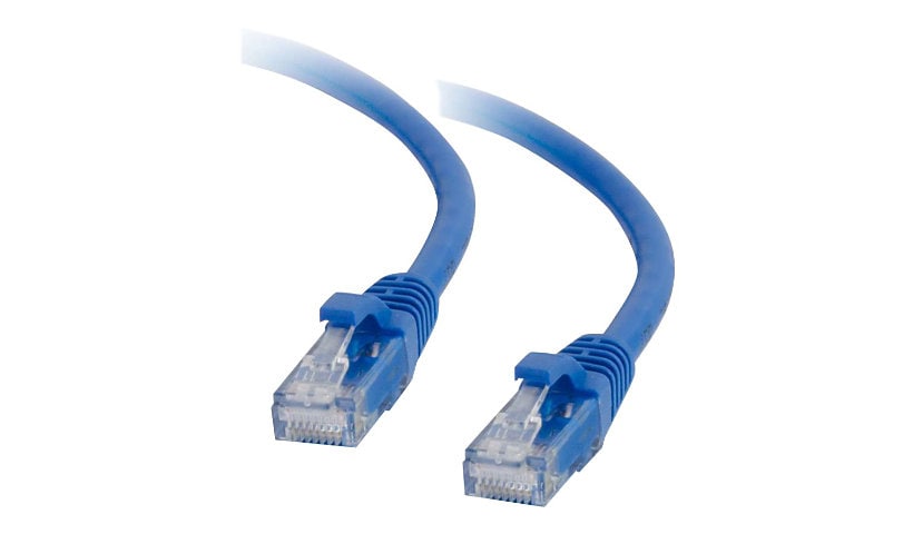 C2G 10ft Cat5e Snagless Unshielded (UTP) Ethernet Cable - Cat5e Network Patch Cable - PoE - Blue