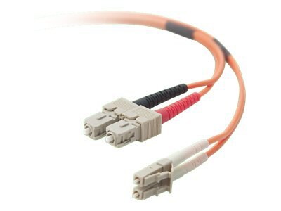 Belkin OM1 Duplex MMF Cable, Orange, LC/SC, 62.5/125, 1M/3ft CDW EXCLUSIVE