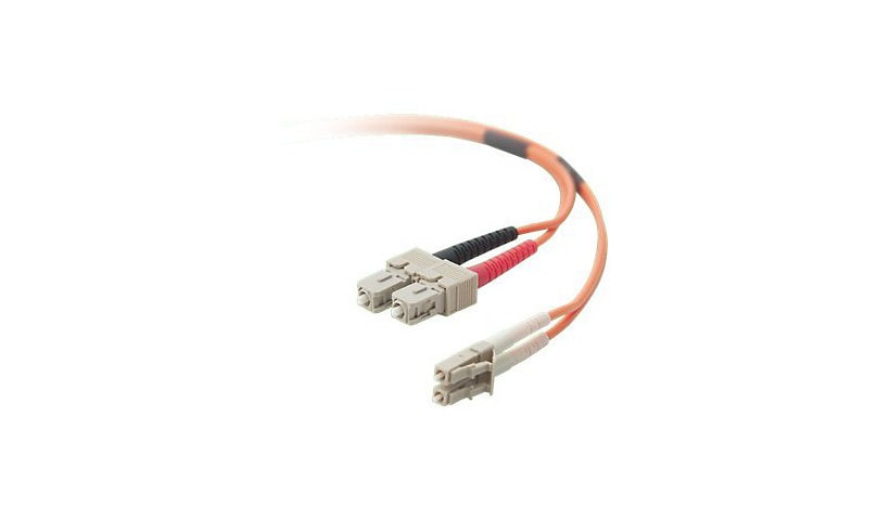 Belkin OM1 Duplex MMF Cable, Orange, LC/SC, 62.5/125, 1M/3ft CDW EXCLUSIVE